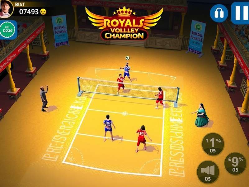Royals Volley Champion II gameplay screenshot